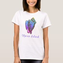 Camiseta Marco Island Bonito Conch Sea Shell