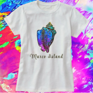 Camiseta Marco Island Bonito Conch Sea Shell