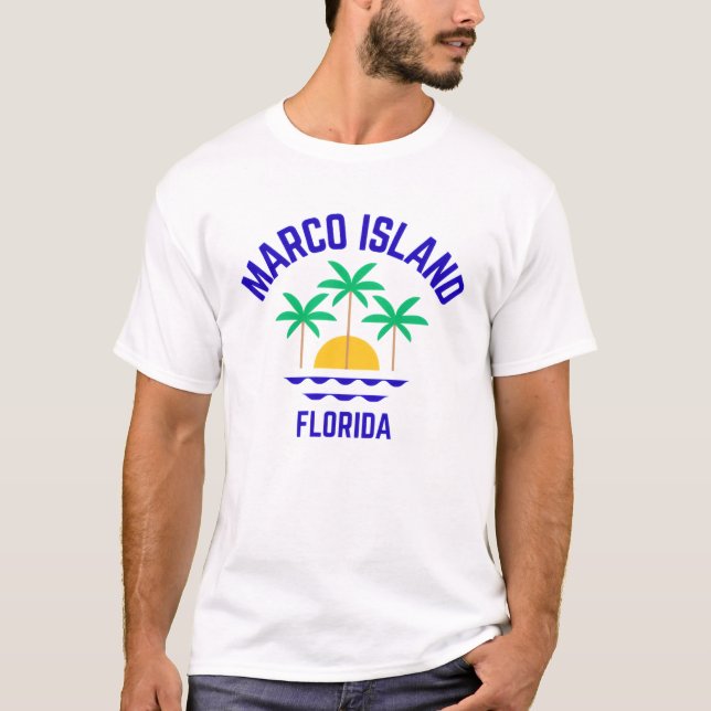 Camiseta Marco Island Flórida (Frente)