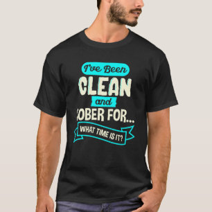 Camiseta Marco Limpo E Sólido Para Minha Sobriedade