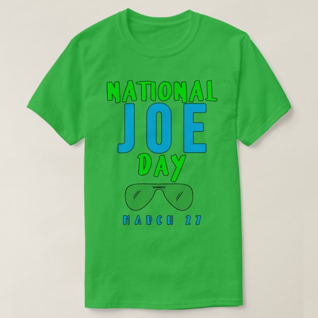 CAMISETA MARÇO NACIONAL DO DIA DO JOE (Frente do Design)