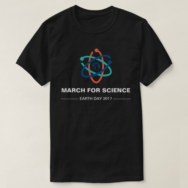 Camiseta Março para o Dia da Terra 2017 da ciência (Frente do Design)