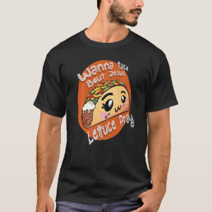Camiseta Marcos Cristiano Quer Taco Sobre Jesus Alface Reza