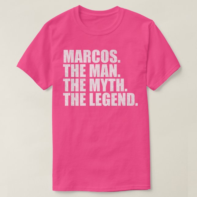 Camiseta Marcos Marcos Nome Marcos nome dado (Frente do Design)