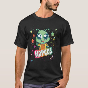 Camiseta MARCOS - Nome de Menino Bonito com Alienígena Boni
