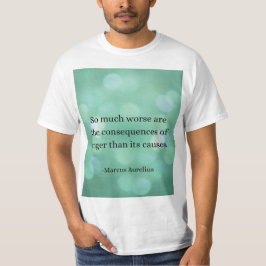 Camiseta Marcus Aurelius: Conquiste a raiva, encontre a paz