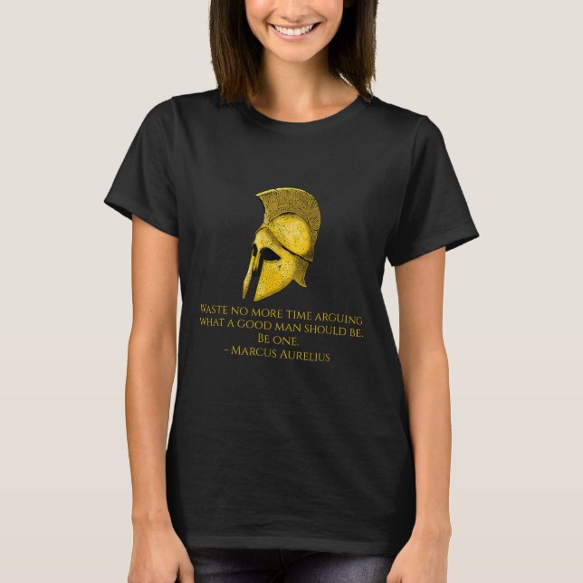Camiseta Marcus Aurelius - Filosofia Estática Cita Sobre Se (Frente)