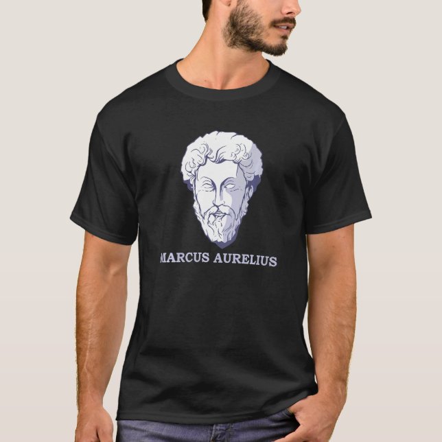 Camiseta Marcus Aurelius Marc Aurel Roman Imperador E Philo (Frente)