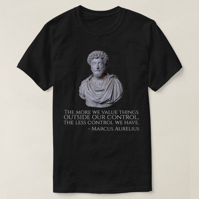 Camiseta Marcus Aurelius  Motivational Stoicism Philosophy  (Frente do Design)