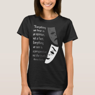 Camiseta Marcus Aurelius Stoic cita o ponto de vista da sab
