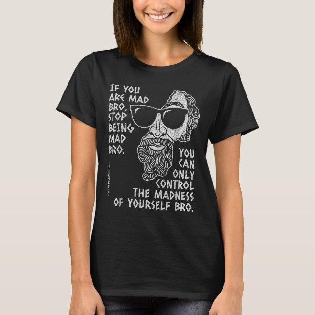 Camiseta Marcus Aurelius Stoic Filósofo Antigo Romano Jo (Frente)