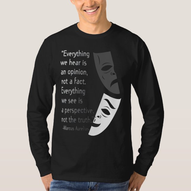 Camiseta Marcus Aurelius Stoic Quote Wisdom Point of View (Frente)
