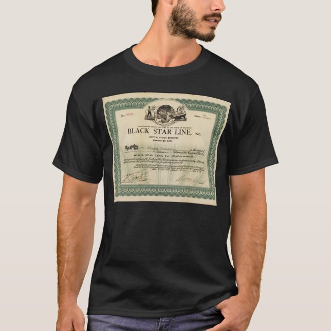 Camiseta MARCUS GARVEY  BLACK STAR (Frente)