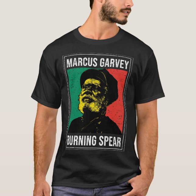 Camiseta Marcus Garvey - Burning Spear  Essential  (Frente)