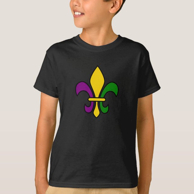 Camiseta Mardi, fleur-de-lys (Frente)