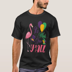 Camiseta Mardi Gras 2022 Carnaval de Máscara Flamingo