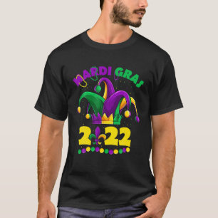 Camiseta Mardi Gras 2022 Jester Outfit, Crianças Meninas