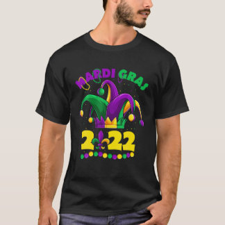 Camiseta Mardi Gras 2022 Jester Outfit, Crianças Meninas