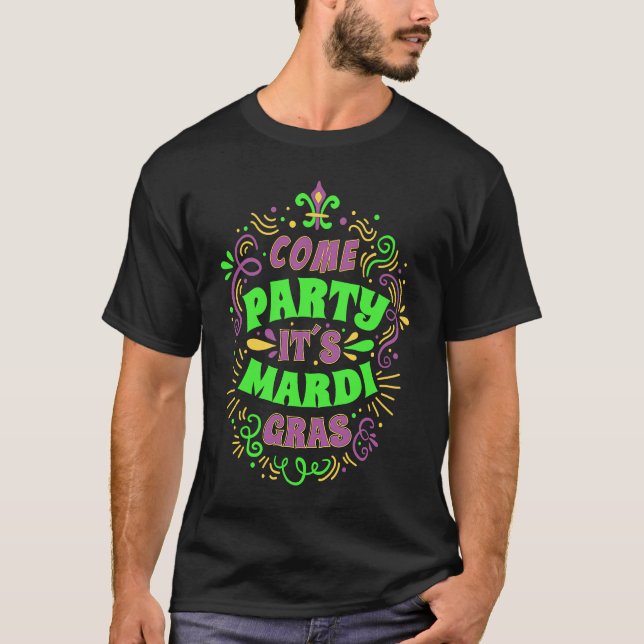 CAMISETA MARDI GRAS 2023 COME PARTITY NEW ORLEANS FESTIVAL  (Frente)