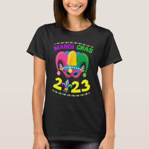 Camiseta Mardi Gras 2023 Jester Outfit New Orleans Carnaval