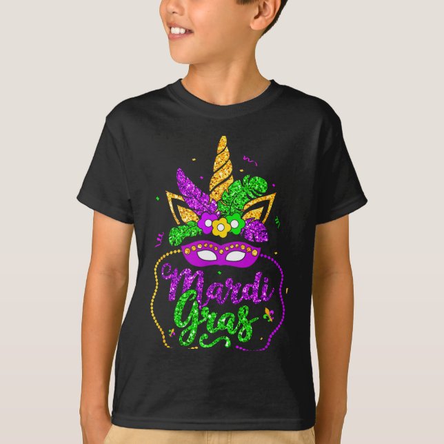 Camiseta Mardi Gras 2024 Mask Beads New Orlean Party Women  (Frente)