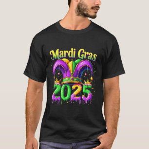 Camiseta Mardi Gras 2025 Papelada Para Homens 1