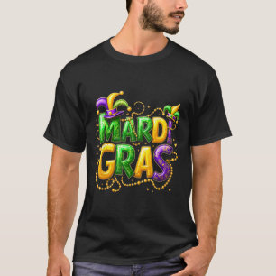 Camiseta Mardi Gras 2025 Papelada Para Mulheres
