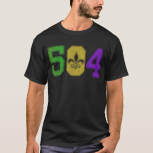 Camiseta Mardi Gras 504 Nola New Orleans Louisiana La