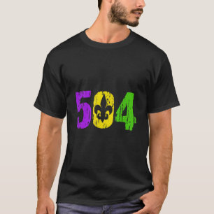 Camiseta Mardi Gras 504 Nola New Orleans Louisiana Mardi Gr