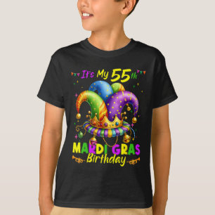 Camiseta Mardi Gras 55º Aniversário Terça-Feira Gorda 55 An