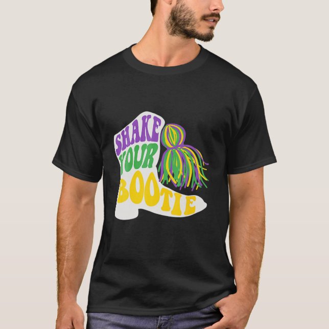 Camiseta Mardi Gras Agita Suas Boots Maiorette Bootie (Frente)