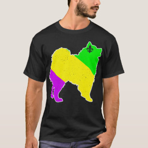 Camiseta Mardi Gras American Eskimo Dog Funny Puppy Dog Lov