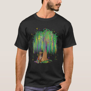 Camiseta Mardi Gras American Staffordshire Terrier Bead - T