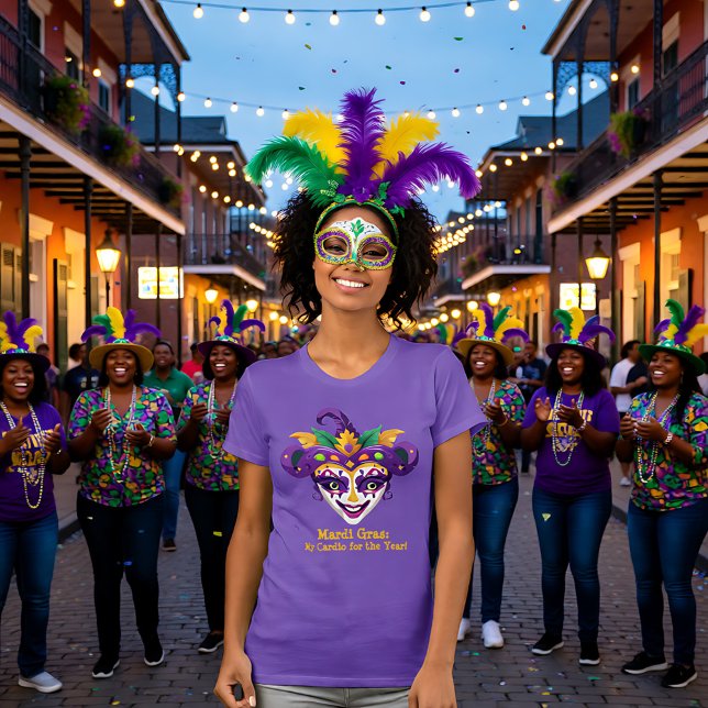 Camiseta Mardi Gras Bead Hustler (Mardi Gras Bead Hustler T-Shirt)