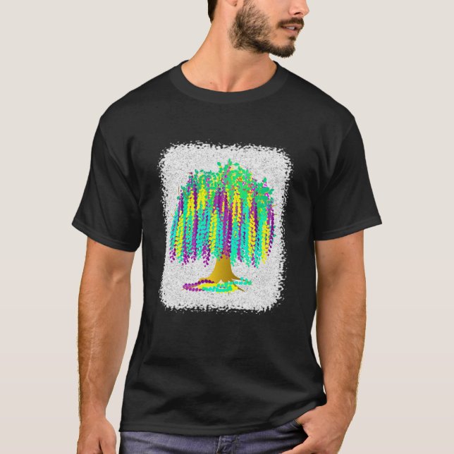 Camiseta Mardi Gras Bead Tree 2023 1 (Frente)