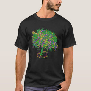 Camiseta Mardi Gras Bead Tree NOLA Carnaval Mascarada