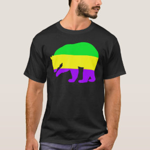 Camiseta Mardi Gras Bear Para Ursos De Gay