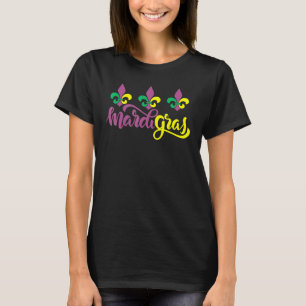Camiseta Mardi Gras Carnaval de Nova Orleans Fleur De Lis C