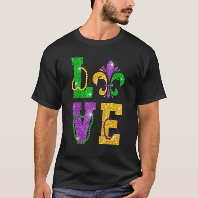Camiseta Mardi Gras Carnaval Fleur D (Frente)