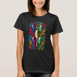 Camiseta Mardi Gras Carnival desfile com miçanga e mães