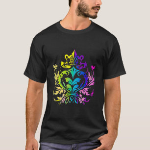 Camiseta Mardi Gras Carnival desfile com miçanga e mães
