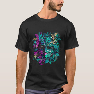 Camiseta Mardi Gras Carnival desfile com miçanga e mães