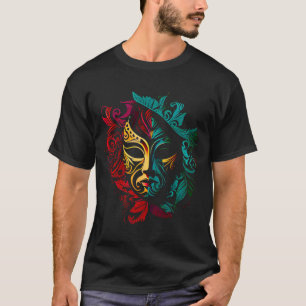 Camiseta Mardi Gras Carnival desfile com miçanga e mães