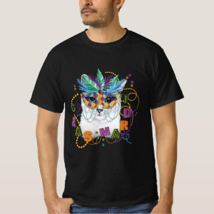 Camiseta Mardi Gras Cat, Mardi Gras Engraçado