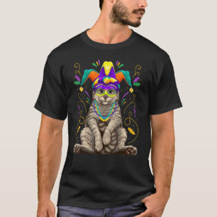 Camiseta Mardi Gras Cat Nola New Orleans Louisiana Cat Cos