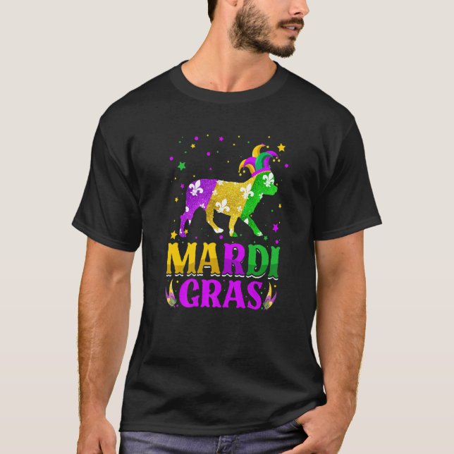 Camiseta Mardi Gras Chihuahua Dog Lover Carnival Jester Pre (Frente)