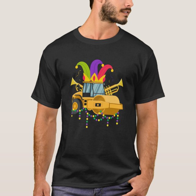 Camiseta Mardi Gras Construction Celebrations Fat Tuesday P (Frente)