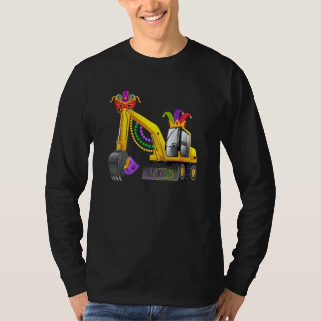 Camiseta Mardi Gras Construction Celebrations Fat Tuesday P (Frente)