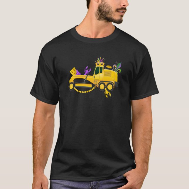 Camiseta Mardi Gras Construction Celebrations Fat Tuesday P (Frente)