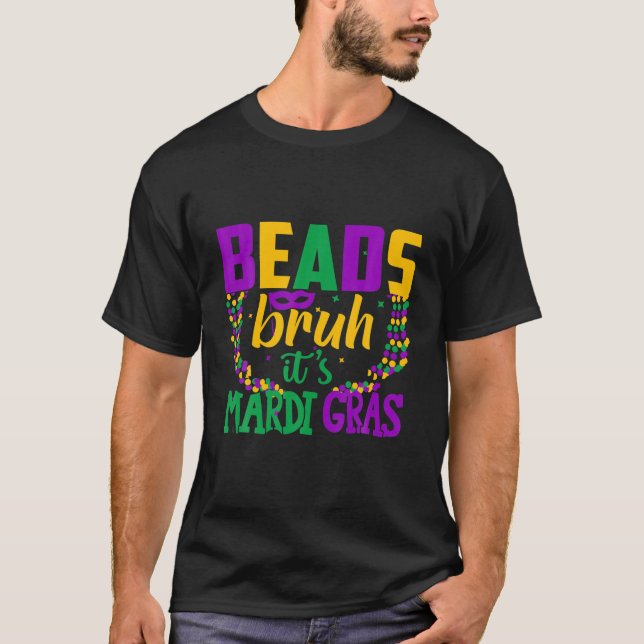Camiseta Mardi Gras Costume Deixar Os Shenanigans Começar M (Frente)